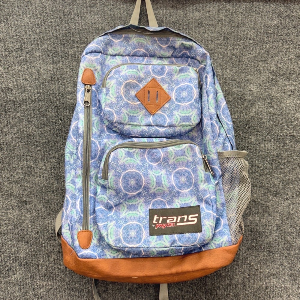 Trans by JanSport Backpack Unisex OS Blue Geometric Kaleidoscope School Travel